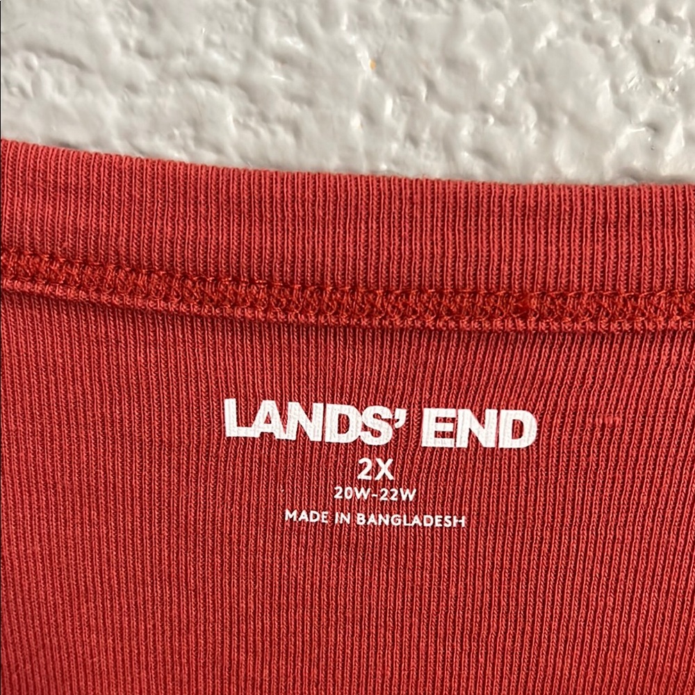 Lands' End Rust Short Sleeve Tee size 2X - Picture 2 of 5